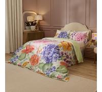 Voyage Maison Idalia Duvet Cover Set - 100% Cotton Floral Butterfly Sateen Bedding (Multicolour - Super King)