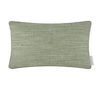 Voyage Maison Jedburgh Feather Filled Cushion - Herringbone Textured Woven Artisan Country Décor (Sage - 30x50cm)