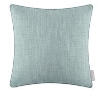 Voyage Maison Jedburgh Feather Filled Cushion - Herringbone Textured Woven Artisan Country Décor (Teal - 50x50cm)