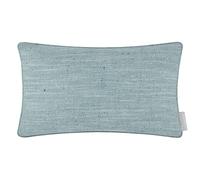 Voyage Maison Jedburgh Feather Filled Cushion - Herringbone Textured Woven Artisan Country Décor (Teal - 30x50cm)