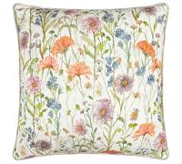 Voyage Maison Medmerry Outdoor Polyester Filled Cushion - Floral Tartan Water Resistant Decorative Pillow (Elderberry - 45x45cm)