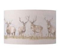 Voyage Maison Moorland Stag Eva Animal Lampshade in Light Beige | Size: 30 cm diameter x 21 cm high Voyage Maison Light Beige 30 cm diameter x 21 cm high