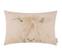 Voyage Maison Mr Wooly Feather Filled Cushion - Hand-Painted Watercolour Linen Blend (Multicolour - 40x60cm)