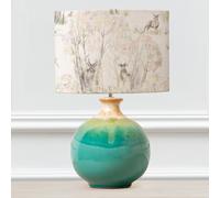 Voyage Maison Neso Lamp With Enchanted Forest Eva Lampshade in Blue Voyage Maison Blue