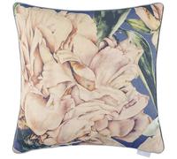 Voyage Maison Parcevall Cushion Cover - Velvet Marie Burke Floral Piped Decorative Case (Coral - 55x55cm)