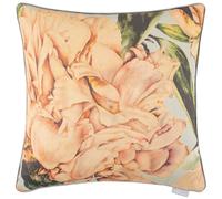 Voyage Maison Parcevall Geometric Piped Cushion in Coral | Size: 55 cm x 55 cm Voyage Maison Coral 55 cm x 55 cm