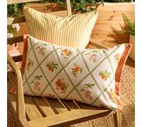 Voyage Maison Peach Trellis Printed Outdoor Cushion | Size: 40 cm x 60 cm Voyage Maison Multicolor 40 cm x 60 cm