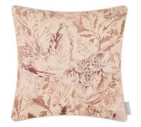 Voyage Maison Rothesay Feather Filled Cushion - Woodland Watercolour Printed Piped Country Décor (Coral - 43x43cm)