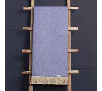 Voyage Maison Selkirk Throw - Colourful Textured Fringed Luxury British Designer (Violet - 200x136cm)