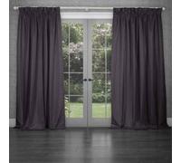 Voyage Maison Sereno Damson Woven Pencil Pleat Curtains