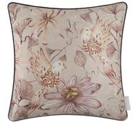 Voyage Maison Sybil Feather Filled Cushion - Botanical Watercolour Floral Bird Luxury Décor (Primrose - 50x50cm)