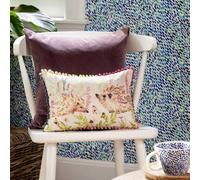 Voyage Maison Voyage Buttons & Ginger Small Printed Feather Filled Cushion, Linen, 25 X 35Cm