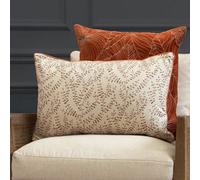 Voyage Maison Voyage Eden Leaves Printed Feather Filled Cushion, Sienna, 40 X 60Cm
