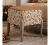 Voyage Maison Voyage Elai Printed Ralf Footstool, Terracotta, 46 X 42.5 X 42.5Cm