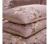 Voyage Maison Voyage Floella 100% Cotton Printed Piped Pillowcase Pair, Purple, 50 X 75Cm