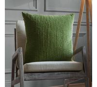 Voyage Maison Voyage Haze Embroidered Feather Filled Cushion, Grass, 50 X 50Cm