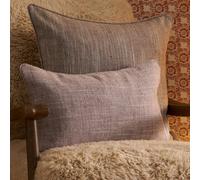 Voyage Maison Voyage Jedburgh Textured Woven Rectangular Feather Filled Cushion, Heather, 30 X 50Cm