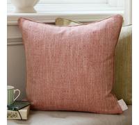 Voyage Maison Voyage Jedburgh Textured Woven Square Feather Filled Cushion, Garnet, 50 X 50Cm