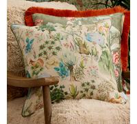 Voyage Maison Voyage Jungle Serene Printed Piped Feather Filled Cushion, Moss, 50 X 50Cm