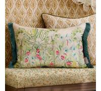 Voyage Maison Voyage Mangrove Printed Velvet Feather Filled Cushion, Green, 40 X 60Cm