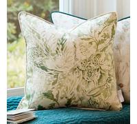 Voyage Maison Voyage Rothesay Printed Piped Feather Filled Cushion, Meadow, 43 X 43Cm