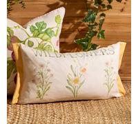 Voyage Maison Voyage Wildflowers Printed Outdoor Polyester Filled Cushion, Marigold, 30 X 50Cm