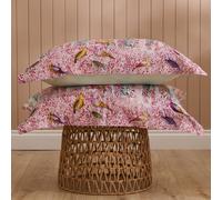 Voyage Maison Whimsical Tale Printed 100% Cotton Pillowcases in Dusty Pink Voyage Maison Dusty Pink