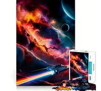 Voyage Through The Cosmic 1000 Piece Jigsaw Puzzles Mind Challenge Toy High Precision Die Cut Amusing Challenge for Waiting Time (38x26cm)