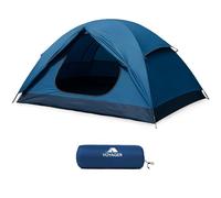 Voyager 2 Man Tent - Waterproof, Windproof, Quick Setup, Spacious 2-Person Camping Tent, Durable, Lightweight Outdoor Shelter, Ideal for Hiking, Backpacking, Camping - 225x135x110cm - Navy