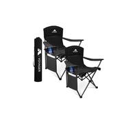 Voyager 2-Pack Folding Camping Chair - Lightweight, Portable with Built-In Pocket & Drink Holder (Each up to 120kg)