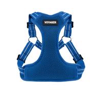 Best Pet Supplies Voyager Adjustable Dog Vest Harness Breathable No Pull Harness for Small, Medium, Large Dogs, Harness for Walking, Jogging, Easy Step-In, Reflective Stripes - (Royal Blue), S