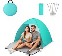 Voyager Beach Tent, Super Easy Pop-Up, Large Space, 2-Person, Compact Folded, Teal