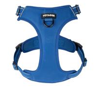 Voyager Dog Harness Dual Leash Attachment No-Pull Control Adjustable Soft but Strong Pet Harness for Medium and Large Dogs with 3M Reflective Technology - Royal Blue Lattice, S (Chest: 16 - 20")