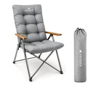 Voyager Grey Luxury Camping Chair 150Kg Load Capacity, Portable And Comfortable, 1 Pack