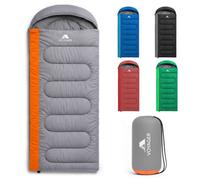 Voyager Sleeping Bag for Adults - Lightweight & Compact, Waterproof, 3-4 Season Warm & Cold Weather, Machine Washable, Ideal for Camping, Hiking & Backpacking, 220x30x80cm