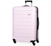 Voyager Hard Shell Lightweight Luggage 4 Wheel Durable Travel Suitcase Pierre Cardin Dusty Pink Small