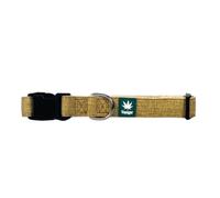 Voyager - Hemp Dog Collar, Natural - Made with Premium, Strong Hemp Material - Comfortable & Secure Fit, Stylish & Durable - Ensuring Pet’s Safety & Well-being - Large, 40-60cm