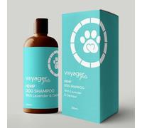 Voyager - Hemp Dog Shampoo - With Lavender & Oatmeal Dog Shampoo - Removes Stubborn Dirt & Detangles Fur, Leaving the Coat Clean and Fresh - Suitable for Dry, Delicate or Irritated Skin, 250ml