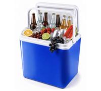 Voyager Insulated Cool Box, 9-12 Hrs Cooling, Camping & Picnic, 24L/30L | High-Density Plastic, Leak-Resistant Locking Lid, Sturdy Carry Handle, Camping/Beach/BBQ/Festival/Fishing