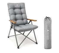 Voyager Luxury Camping Folding Chair - 150kg Load Capacity, Easy Setup in Grey | Size: Large Voyager Grey Large