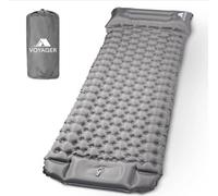 Voyager Sleeping Pad Ergonomic Design Durable 40D Nylon Tpu Easy Inflation Deflation Compact & Lightweight Ideal For Camping, Hik