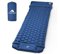 Voyager Sleeping Pad - Ergonomic Design Easy Inflation/Deflation in Dark Blue | Size: Single Voyager Dark Blue Single