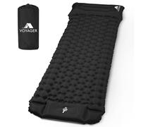 Voyager Sleeping Pad - Ergonomic Design Easy Inflation/Deflation in True Black | Size: Single Voyager True Black Single