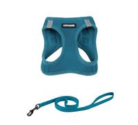 Voyager Step-in Air Cat Leash Harness Set - All Weather Mesh, Step in Vest Harness for Small and Large Cats by Best Pet Supplies - Turquoise, XS (Chest 13.5-15")