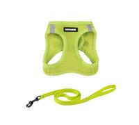 Voyager Step-in Air Cat Leash Harness Set - All Weather Mesh, Step in Vest Harness for Small and Large Cats by Best Pet Supplies - Lime Green, XXXS (Chest 11-12")