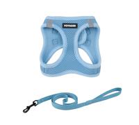 Voyager Step-in Air Cat Leash Harness Set - All Weather Mesh, Step in Vest Harness for Small and Large Cats by Best Pet Supplies - Baby Blue, XS (Chest 13.5-15")