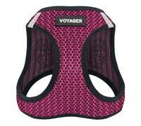 Voyager Step-in Air Dog Harness - All Weather Mesh Step in Vest Harness for Small and Medium Dogs by Best Pet Supplies - Fuchsia (2-Tone), XS