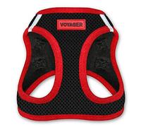 Voyager Step-In Air Dog Harness - All Weather Mesh Step in Vest Harness for Small and Medium Dogs by Best Pet Supplies - Red Trim, Small