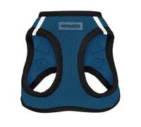 Voyager Step-in Air Dog Harness - All Weather Mesh Step in Vest Harness for Small and Medium Dogs by Best Pet Supplies - Harness (Blue/Black Trim), Medium