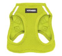 Voyager Step-In Air Dog Harness - All Weather Mesh, Step In Vest Harness for Small and Medium Dogs by Best Pet Supplies - Lime Green (Matching Trim), M (Chest: 16-18")